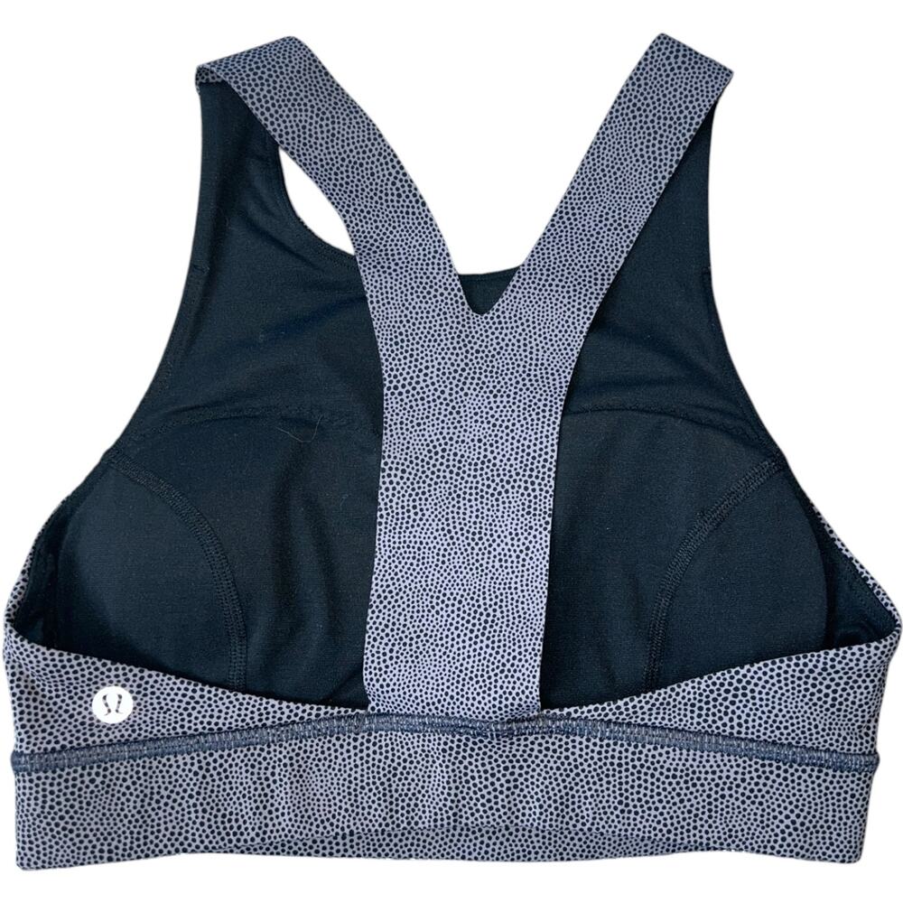 NEW Lululemon Fast & Free Bra (Nulux) Disperse Dusky Lavender Black Size 6